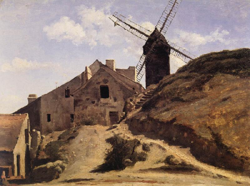 Corot Camille The Moulin of the Calette in Montmartre Germany oil painting art